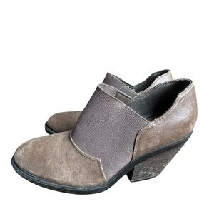 Naya Womens Acre Brown Taupe Leather Ankle Boots Size 7.5 wide